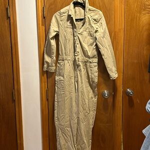 American eagle size M tan jumpsuit